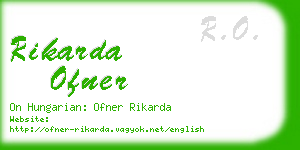 rikarda ofner business card